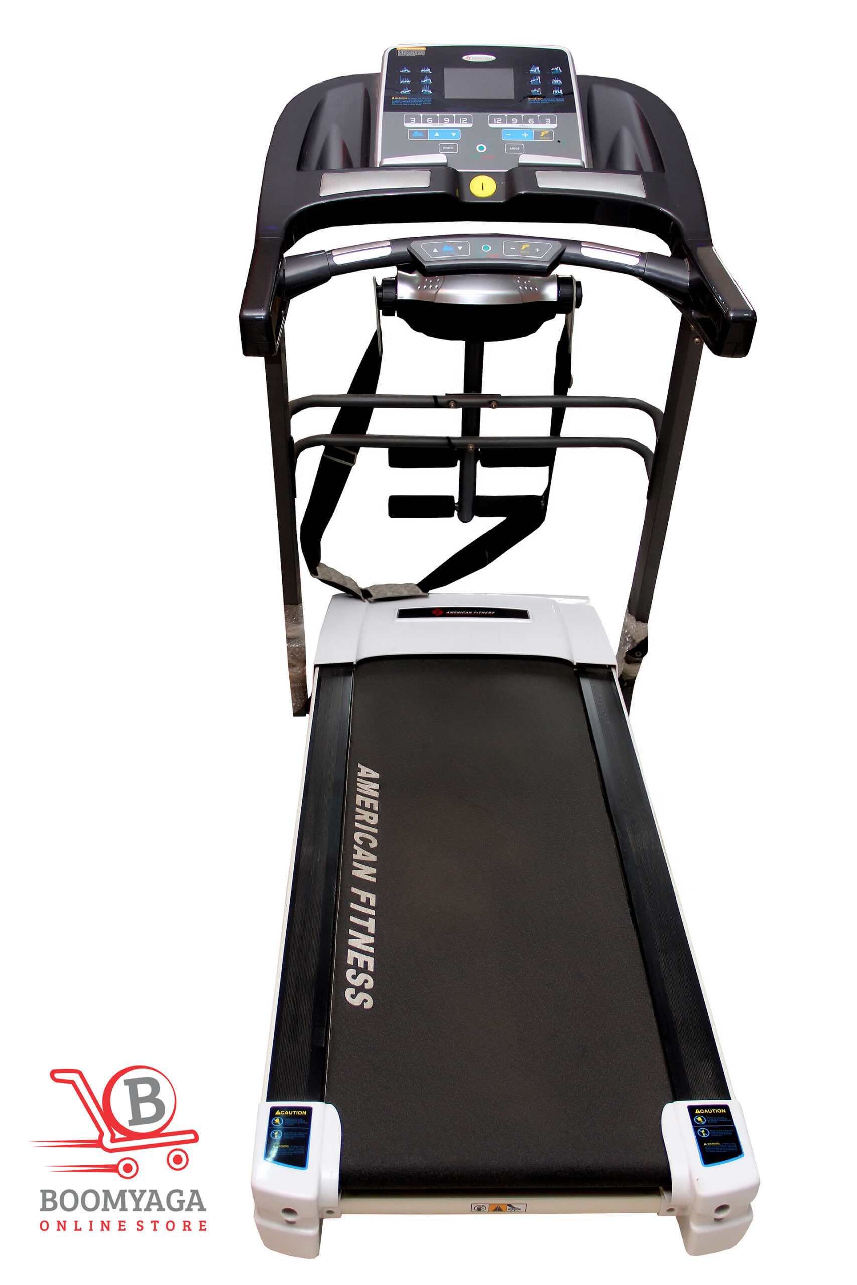 2.5HP foldable treadmill with LED display and built-in massager for home gym workouts.