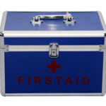 Empty first aid box – durable portable medical storage container for home, office, hospital, school, gym, and travel use”
