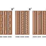 Eight foot steel door designs with durable structure, modern finish, and advanced security features – models DOD068A, DOD068B, DOD068C, DOD069A, DOD069B, DOD069C, DOD070A, DOD070B, DOD070C.