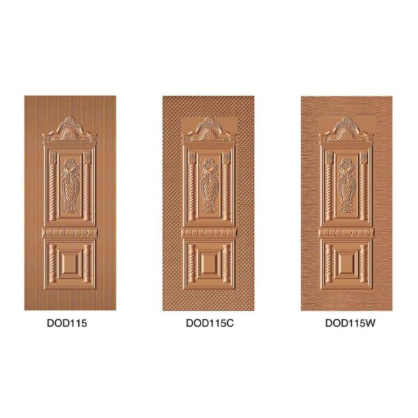 “DoD115 Steel Door Series with Plain, Chaka, and Watermark designs – durable, rust-resistant, and secure steel doors for residential and commercial entrances.”