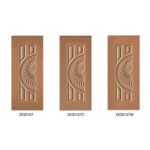 Steel door design DOD127 series including plain, chaka, and watermark patterns for durability and modern security.
