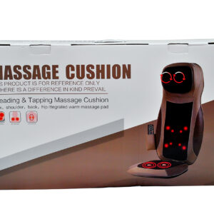 Massage cushion with heat therapy for neck, shoulders, back, and hips – kneading and tapping massage chair pad with remote control for pain relief and relaxation.”