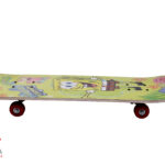 Skateboard with PU wheels and grip tape