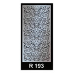 Steel fence laser design R193 with elegant leaf laser-cut pattern in 1.8mm and 1.5mm mild steel