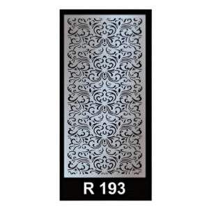 Steel fence laser design R193 with elegant leaf laser-cut pattern in 1.8mm and 1.5mm mild steel