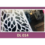 Dl014 steel fence laser design with abstract organic cut-out pattern for modern decorative fencing